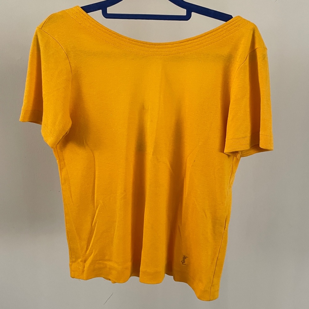 Gold Yves Saint Laurent T-Shirt